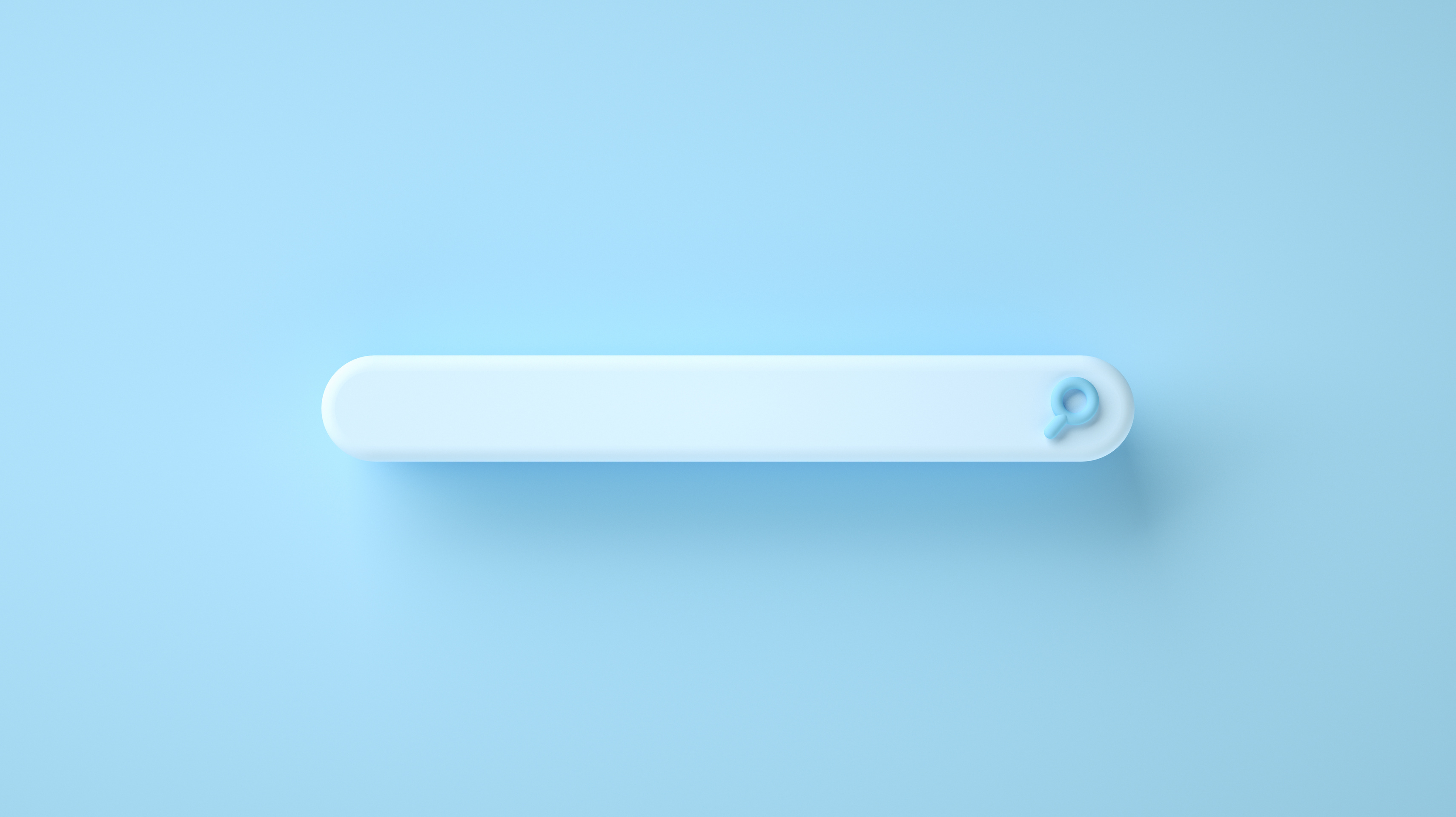 Blank Web Search Bar on Blue Background